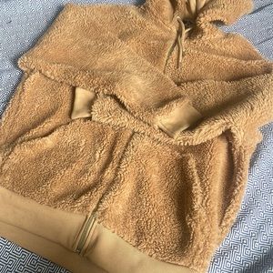 ASOS size extra small fur sweater with hood